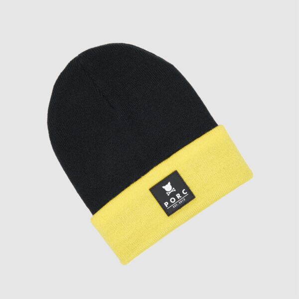 "Supply" Black/Gold Beanie