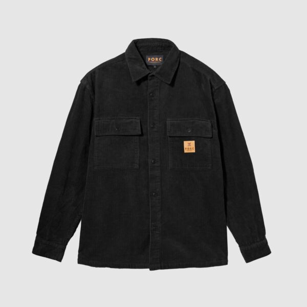 "Proper" Black Corduroy Shirt