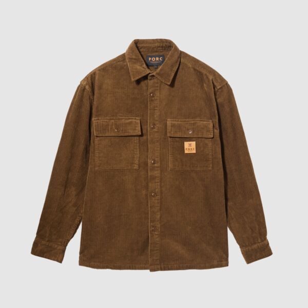 "Proper" Brown Corduroy Shirt