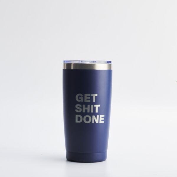 "Get Shit Done" Navy Insulated Mug