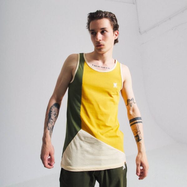 "Composed" Mustard/Olive Tank Top