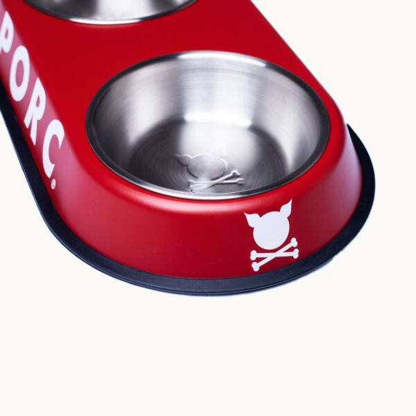 "Dual" Bordo Pet Feeder