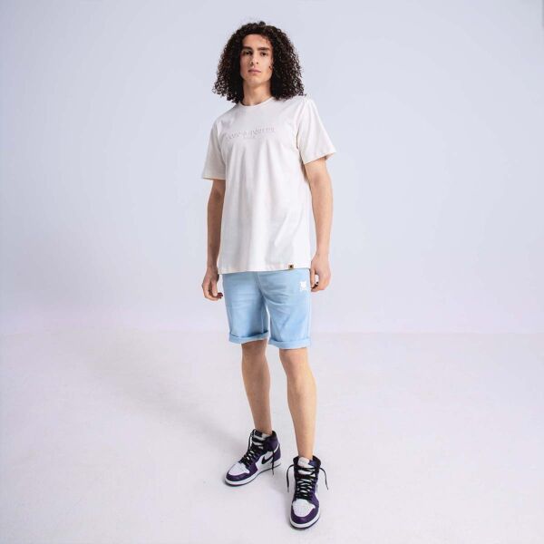 "Essential Logo" Blue Short Chinos