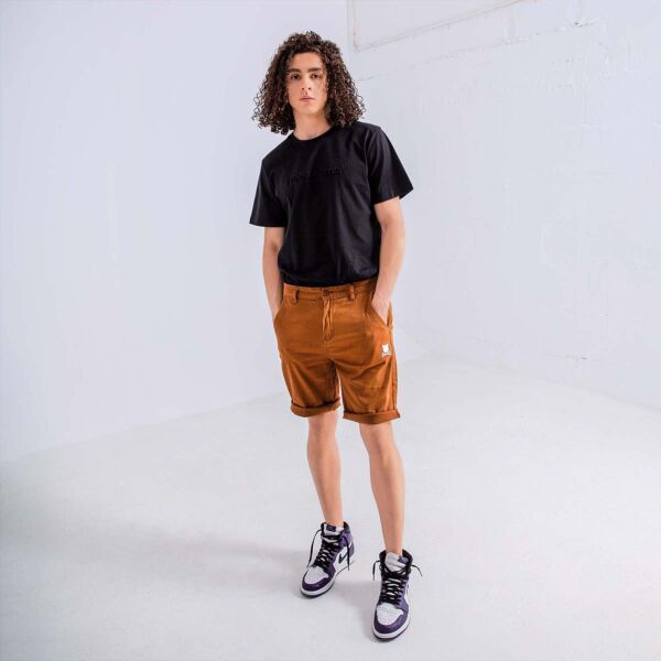 "Essential Logo" Brown Short Chinos