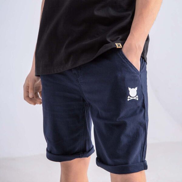 "Essential Logo" Navy Short Chinos