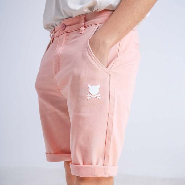 "Essential Logo" Salmon Short Chinos