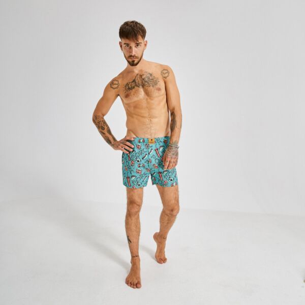 "Fast Food" Multicolor Boxer Shorts