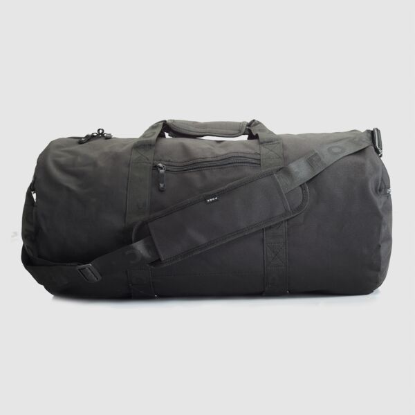 "Logo" Black Duffel Bag