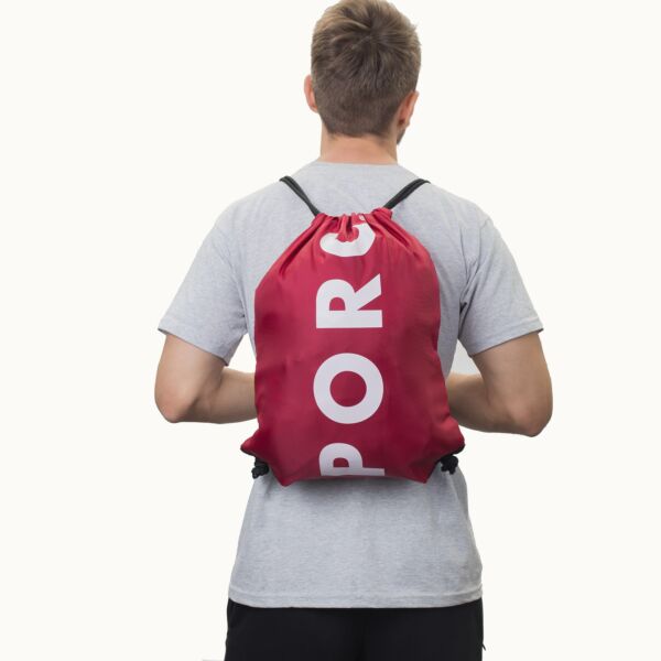 "Elements" Burgundy Drawstring Bag