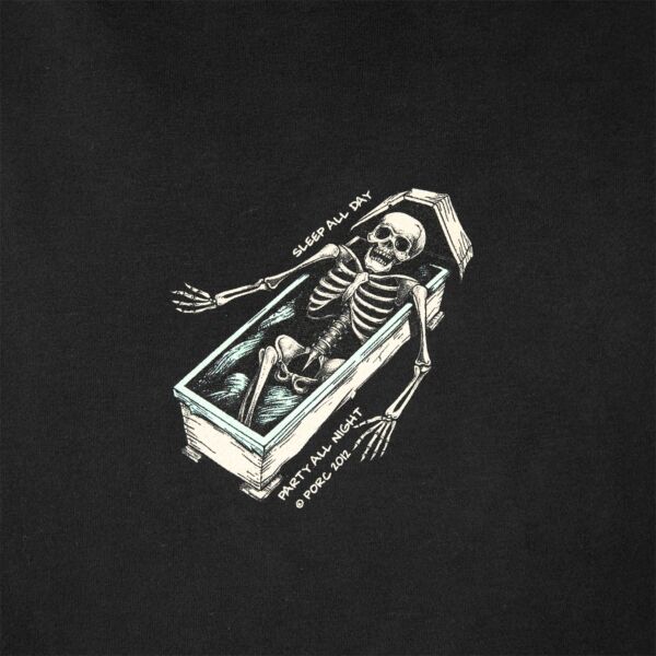 "All Day" Black Hooded Sweat