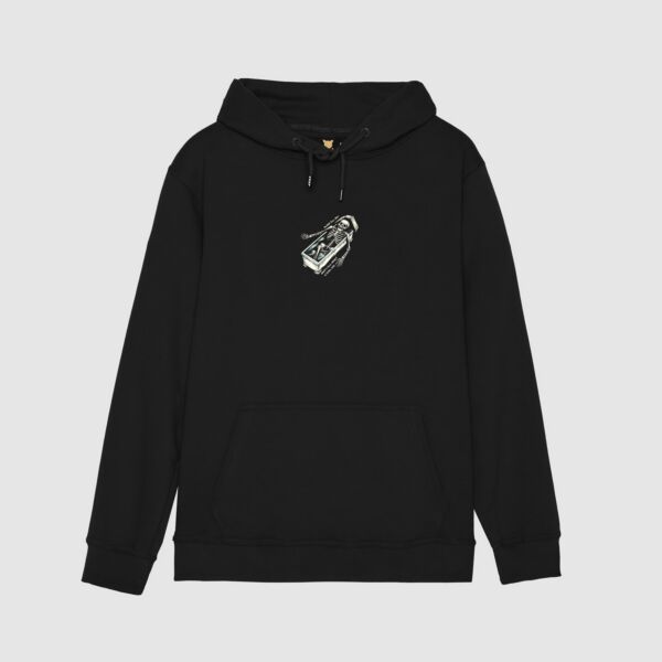 "All Day" Black Hooded Sweat