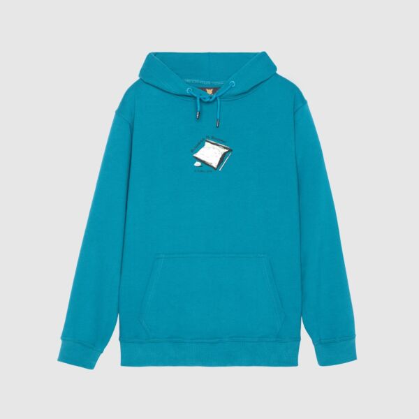 "Boomin" Teal Hooded Sweat