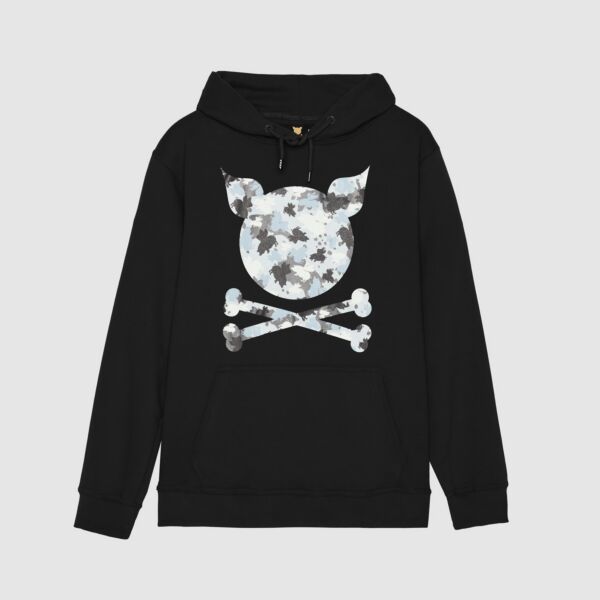 "Camouflage" Grey Hooded Sweat