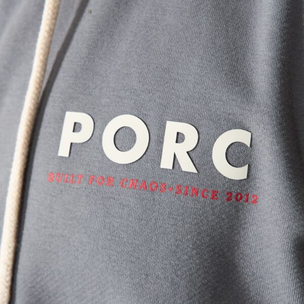 "Built for Chaos" Charcoal Hooded Sweat