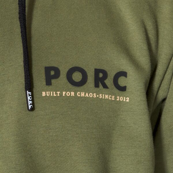"Built for Chaos" Olive Hooded Sweat