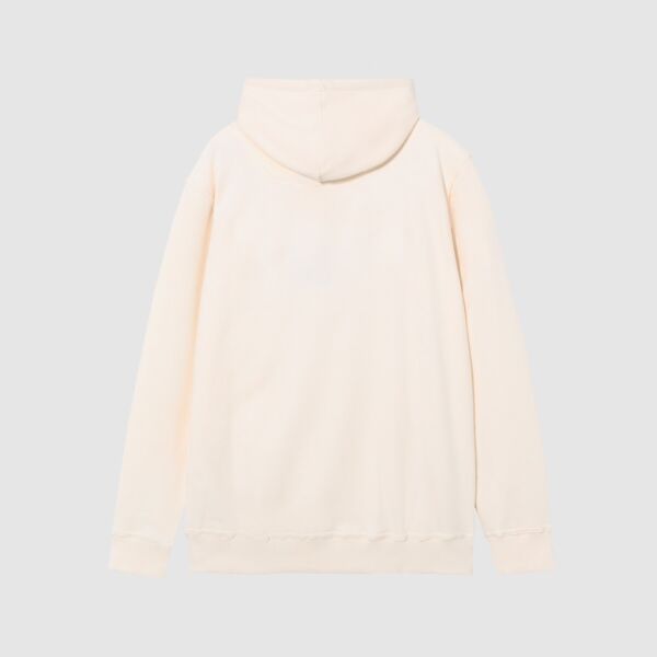 "Essential Logo" Off white Zipper Hooded Sweat