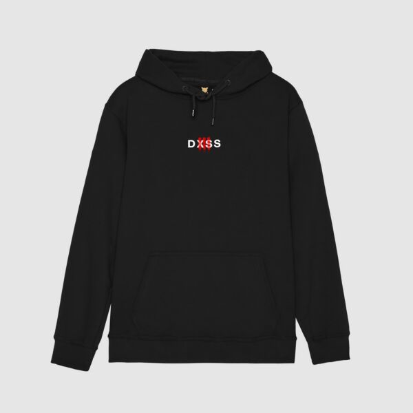 "DXSSIII_007" Black Hooded Sweat