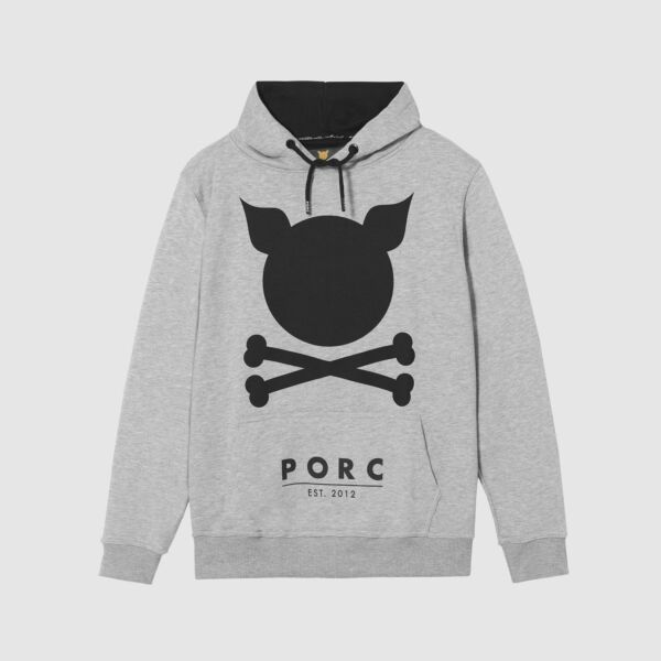 "Logo" Grey Hooded Sweat