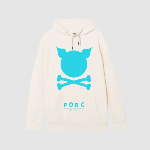 "Logo" Off white Hooded Sweat