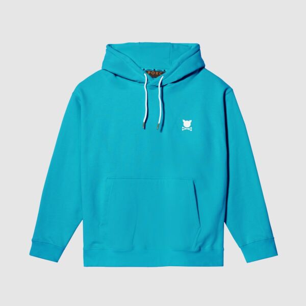 "Capital" Teal Hooded Sweat