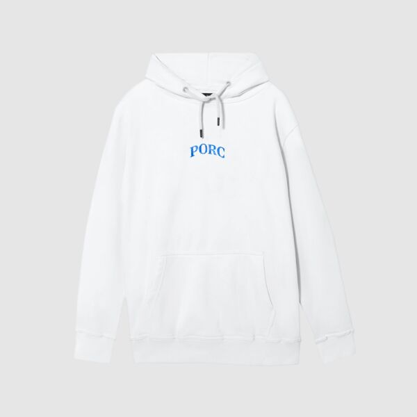 "Lucky 13" White Hooded Sweat