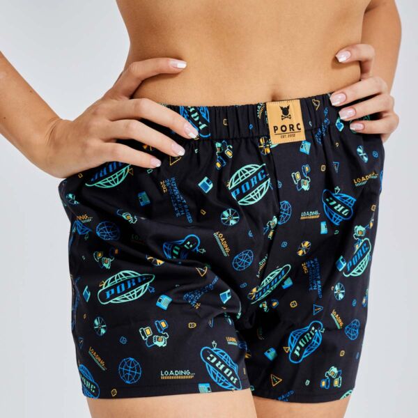 "Internet" Multicolor Boxer Shorts