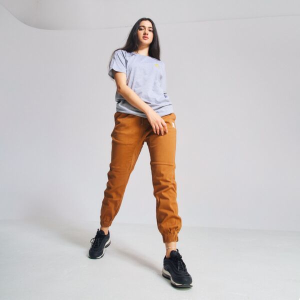 "Essential Logo" Brown Joggers