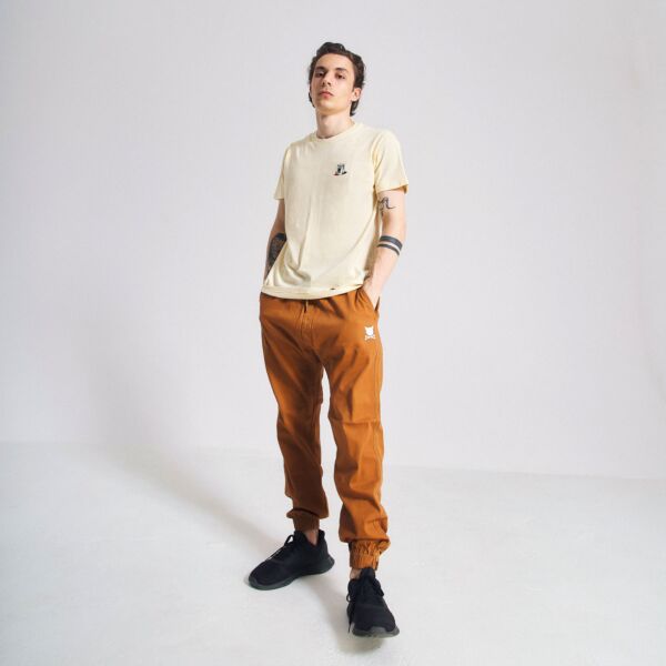 "Essential Logo" Brown Joggers