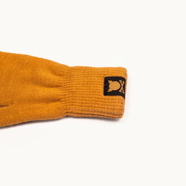 "Crooked" Brown Touchscreen Gloves