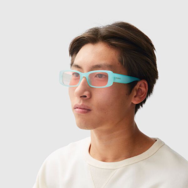 "Notorious" Aqua/Pale Rose Polarized Sunglasses