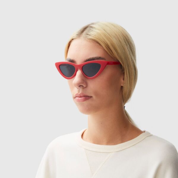 "Wicked" Red Translucent Polarized Sunglasses