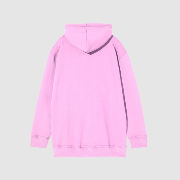 "Logo" Oversized Pale Rose Hooded Sweat