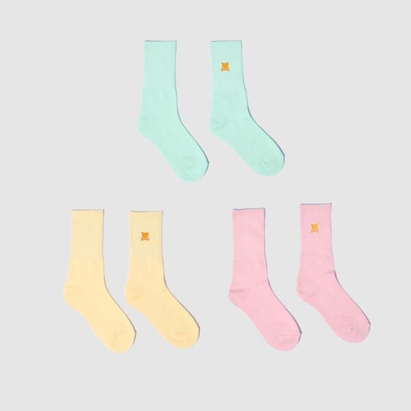 "Essential Logo" 3 Multicolor Pack Socks