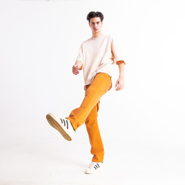 "Invert" Brown Denim Pants