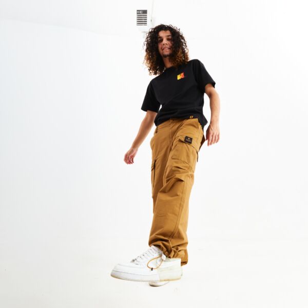 "Collect" Brown Parachute Pants