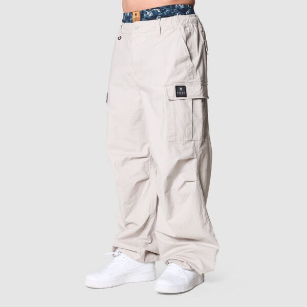 "Collect" Grey Parachute Pants