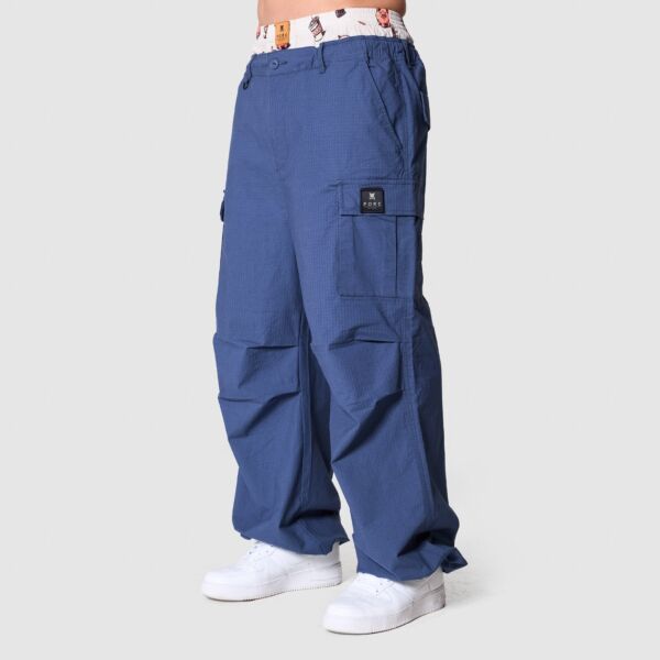 "Collect" Pig Blue Parachute Pants