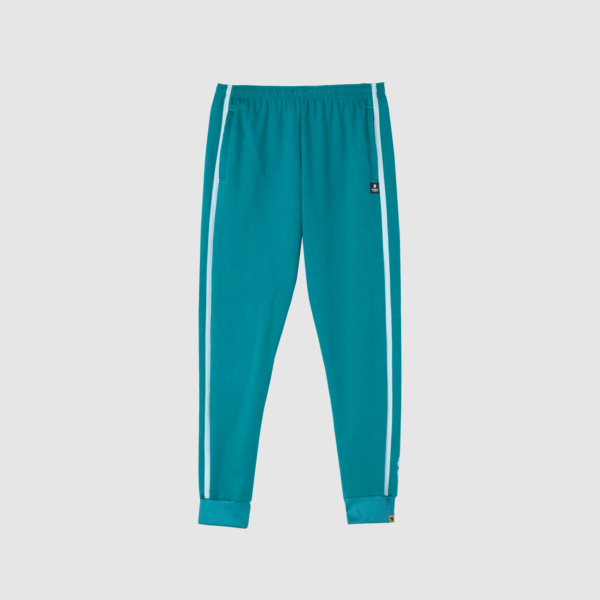 "Crooked" Teal/Aqua Track Pants
