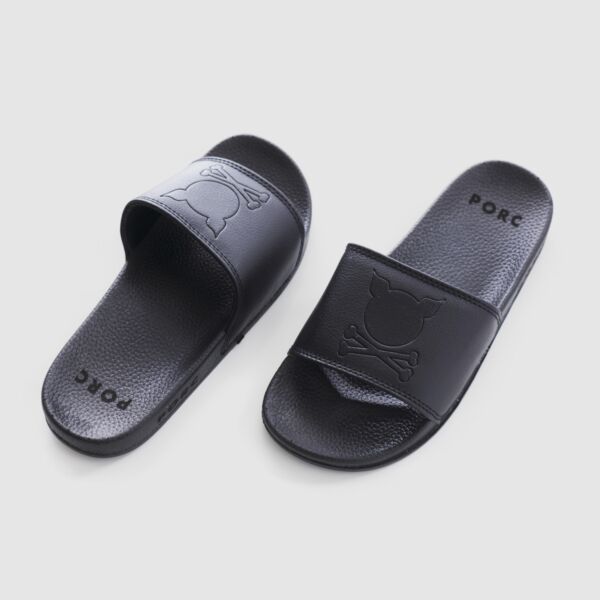 "Major" Black/Black Slides