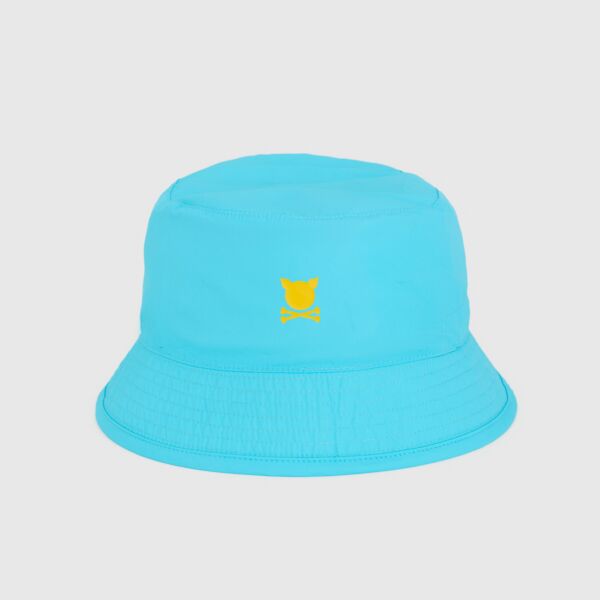 "Twin" Gold/Aqua Reversible Hat
