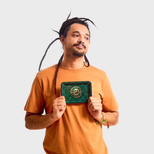 "Blaze" Green Rolling Tray