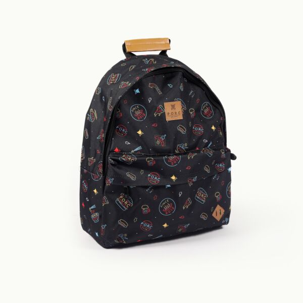 "Neon" Black Backpack