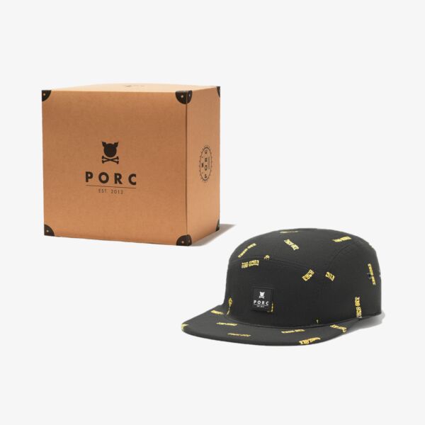 "FCK OFF" Mustard/Black Five Panel