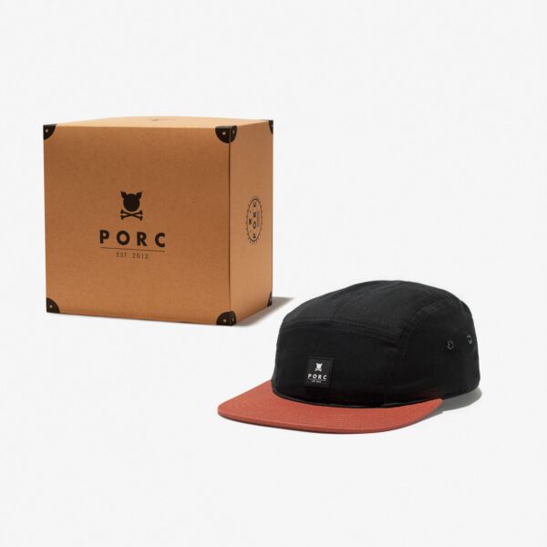 "Trademark" Black/Brown Five Panel