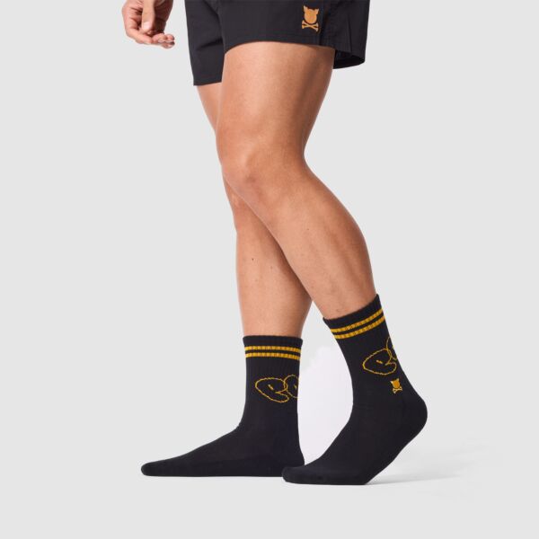 "All City" Black/Mustard Socks