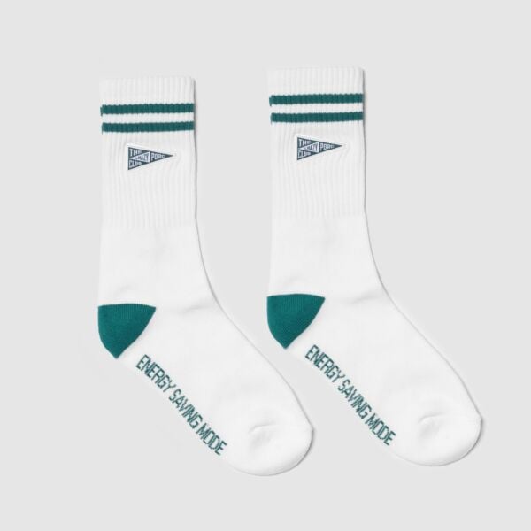 "LHazy Club" White/Green Socks