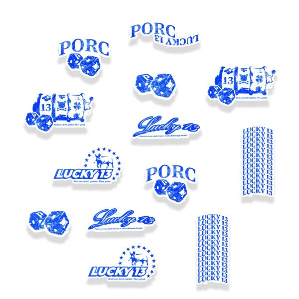 "Lucky 13" Stickers Pack