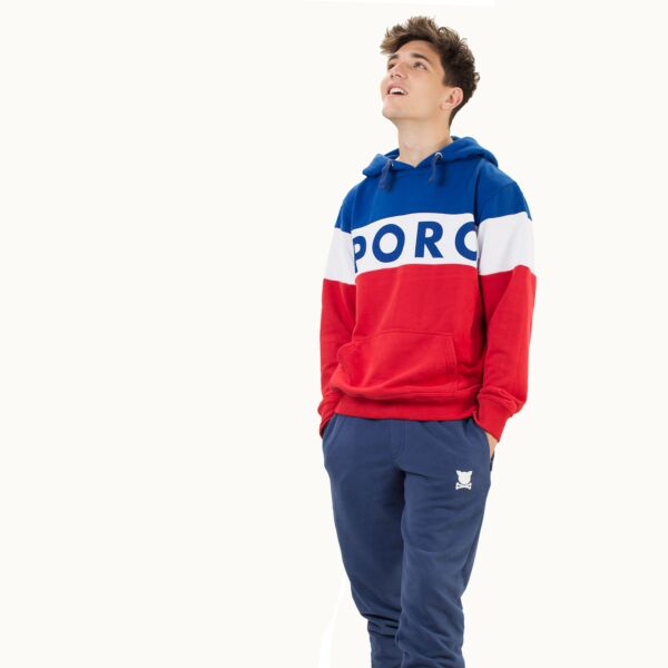 "Essential Logo" Navy Sweatpants