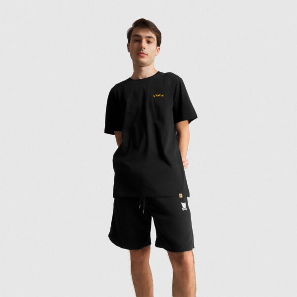 "Essential Logo" Black Sweatshorts