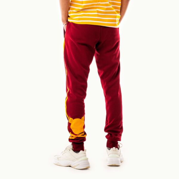 "Crooked" Burgundy Track Pants